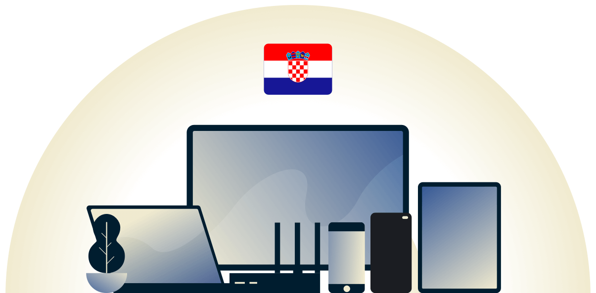 VPN for Kroatia beskytter en rekke enheter.