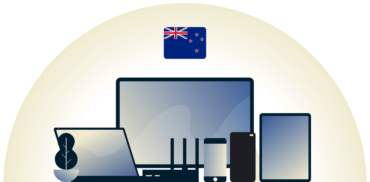 Neuseeland-VPN schützt eine Vielzahl von Geräten.
